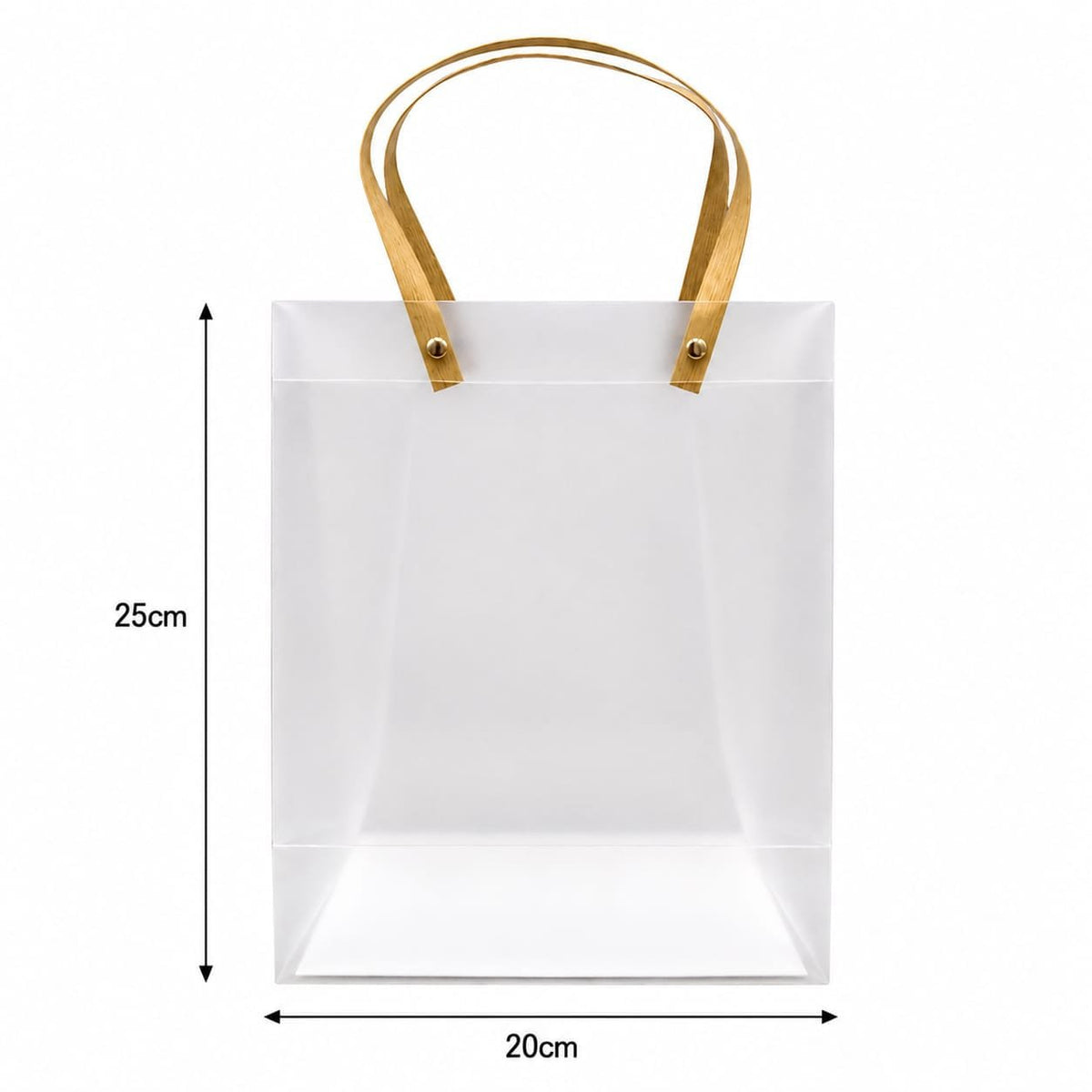 TRANSPARENT PVC GIFT BAG 20X25X8CM (MAKPLBG02) - 1pc