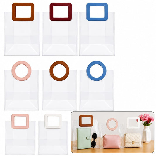 TRANSPARENT PVC GIFT BAG 23X27X12CM (MAKPLBG05) - 1pc