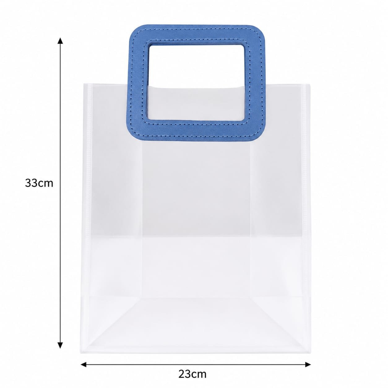 TRANSPARENT PVC GIFT BAG 23X27X12CM (MAKPLBG05) - 1pc