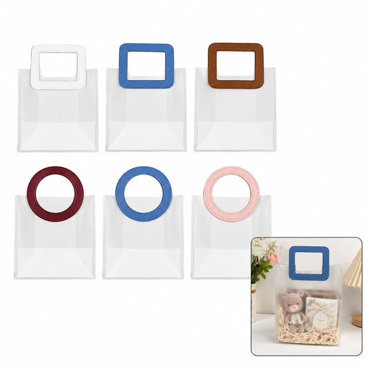 TRANSPARENT PVC GIFT BAG 21X22X11CM (MAKPLBG06) - 1pc