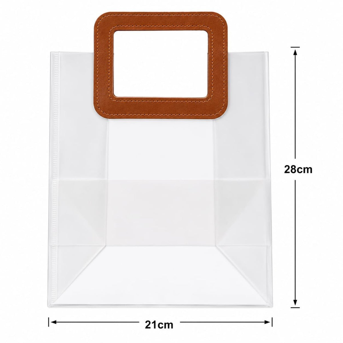 TRANSPARENT PVC GIFT BAG 21X22X11CM (MAKPLBG06) - 1pc