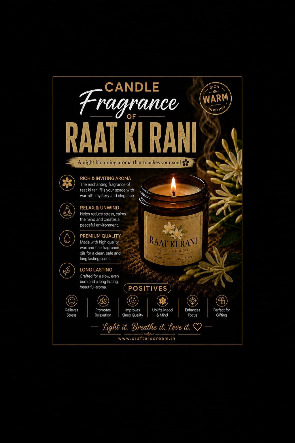 Raat Ki Rani Candle Fragrance - 100ml