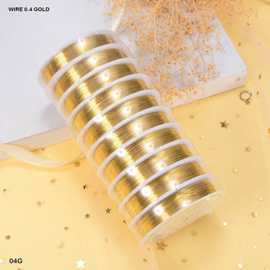 Wire 0.4mm Gold (04G) – 1Roll