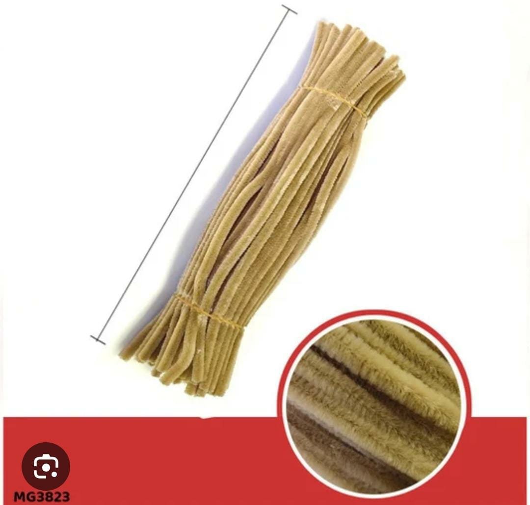 Plain Pipe Cleaner 7mm (PCB119) - 100pc
