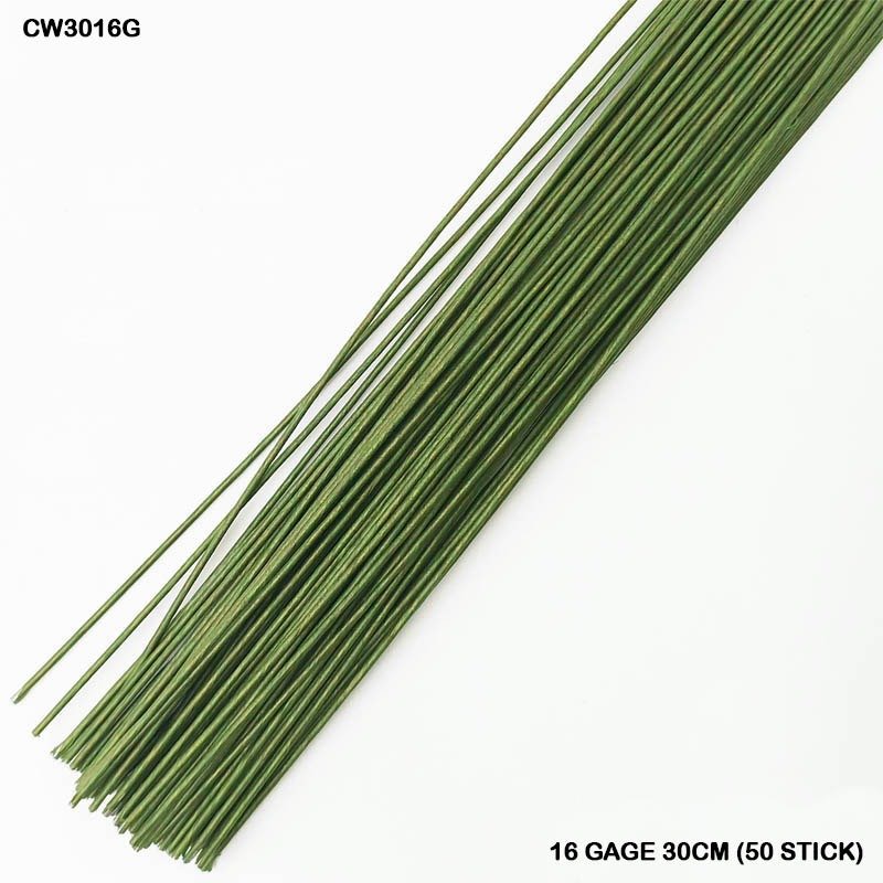 Green Craft Wire 16 Gauge 30Cm (CW3016G) – 50Sticks