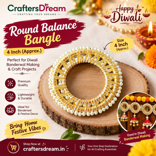 Round Balance Bangle 4inch - 10pc
