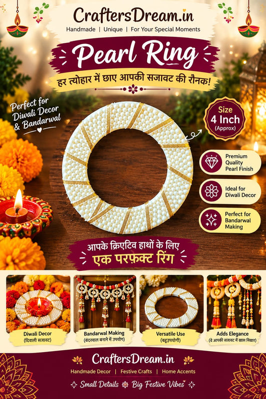 Pearl Ring Bangle 4inch - 10pc