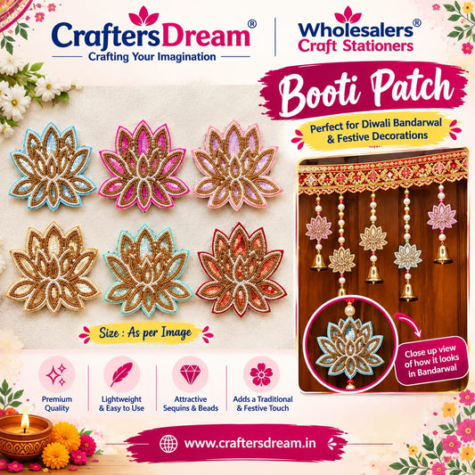 Lotus Buti Parches - 5pc