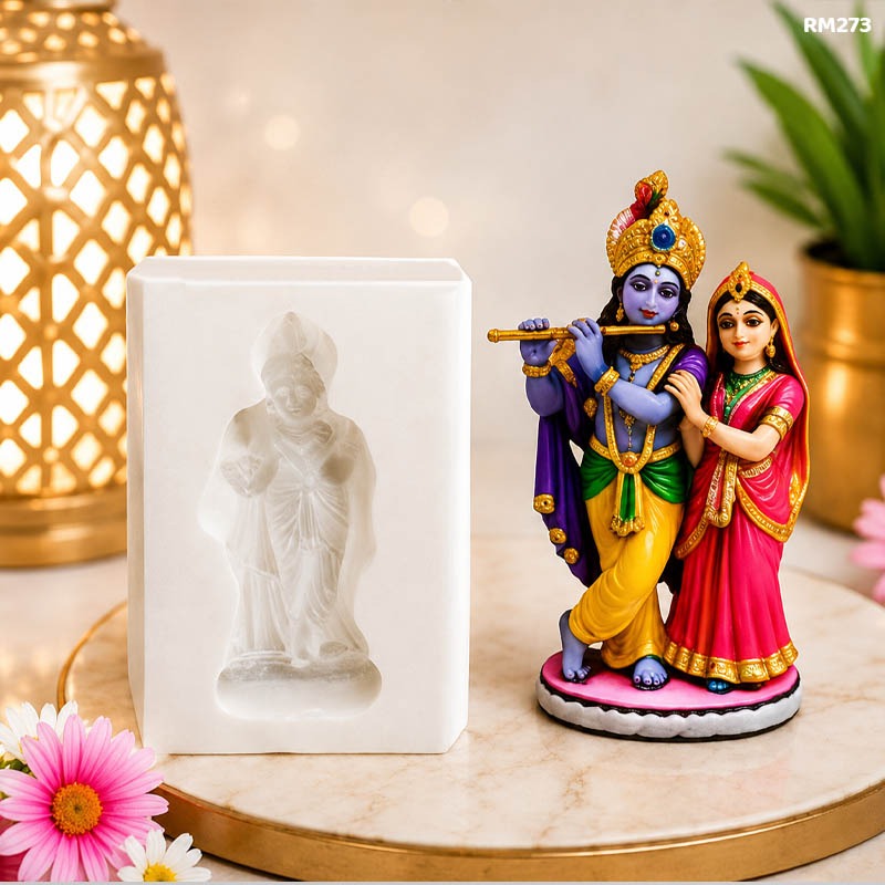 Radha Krishna Silicon Mould - 1pc