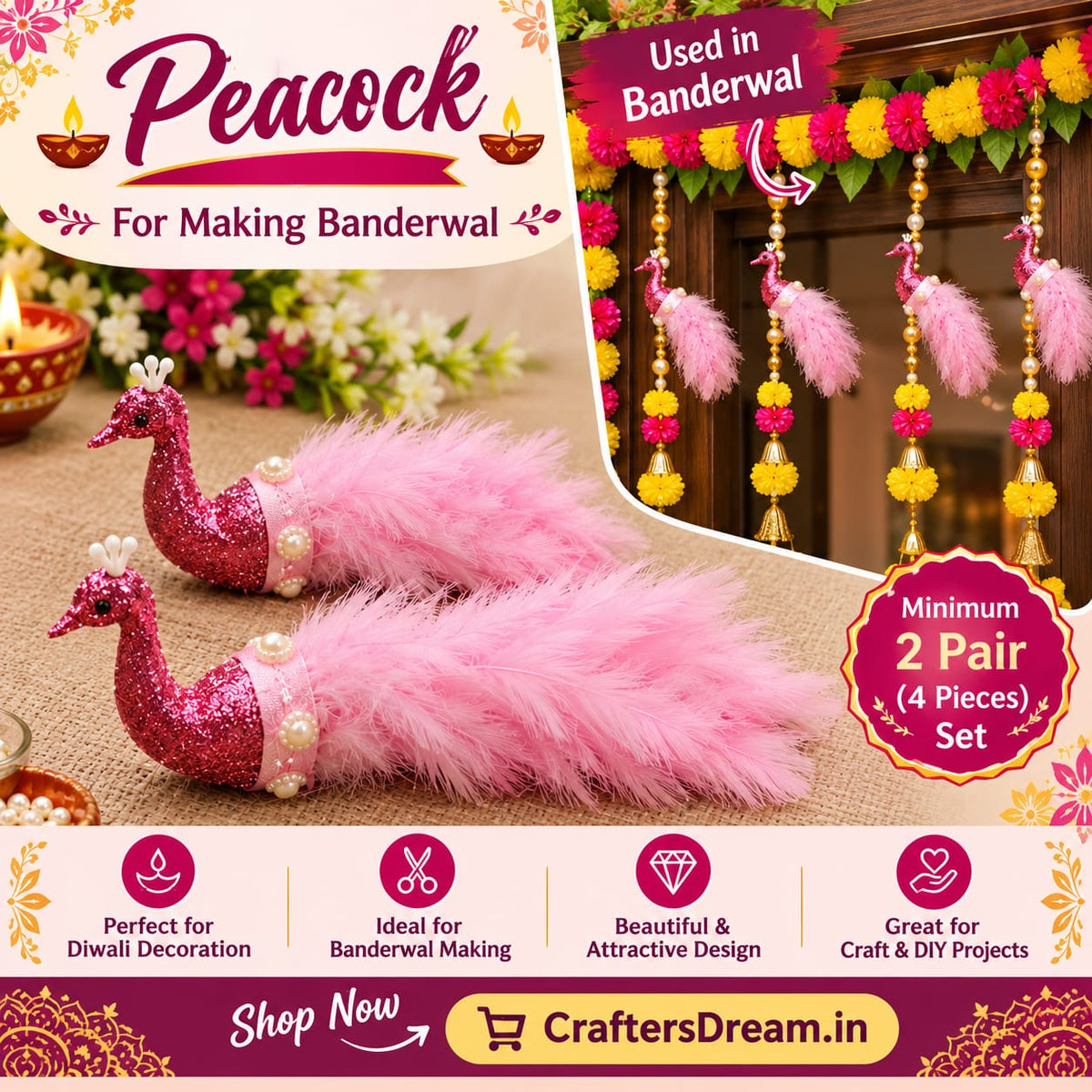 Peacock (Set of 2pair)