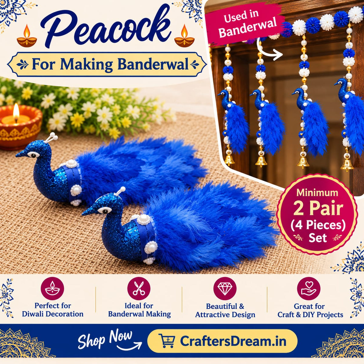 Peacock (Set of 2pair)