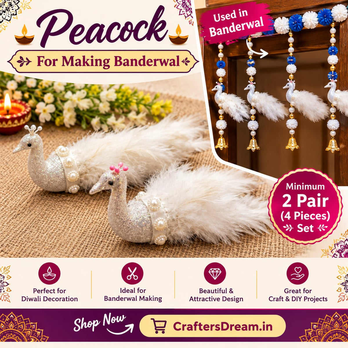 Peacock (Set of 2pair)