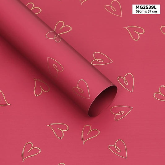Wrapping Paper Plastic Sheet (MG2539L) – 20Sheets