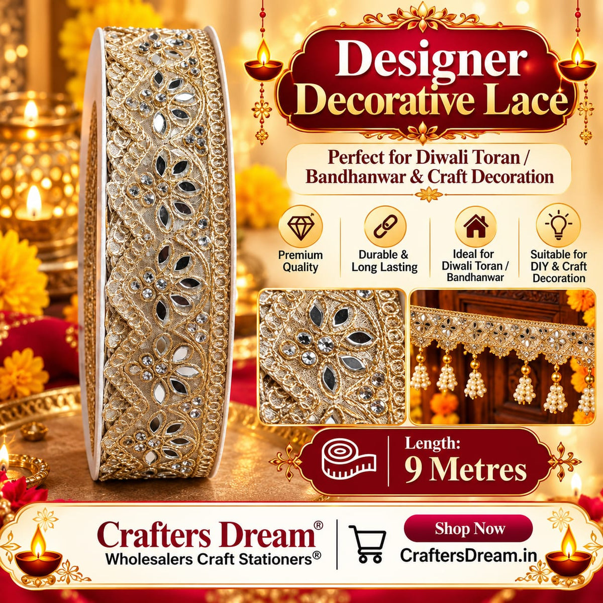 Designer Lace (No118) - 9metre