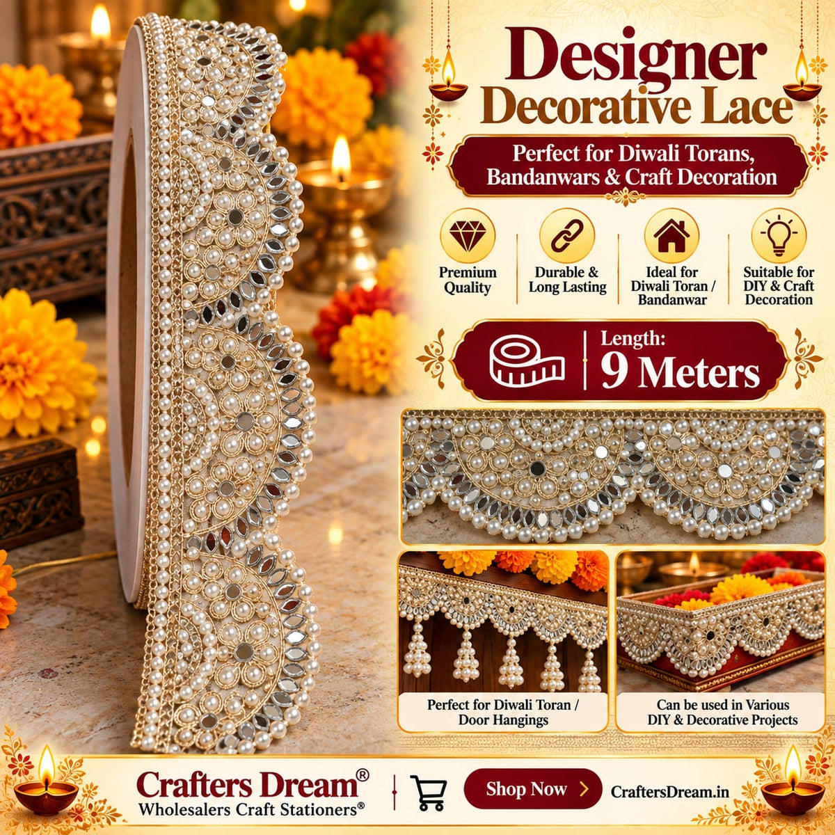 Designer Lace (No105) - 9metre