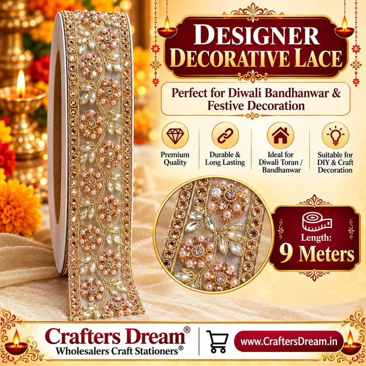 Designer Lace (No101) - 9metre