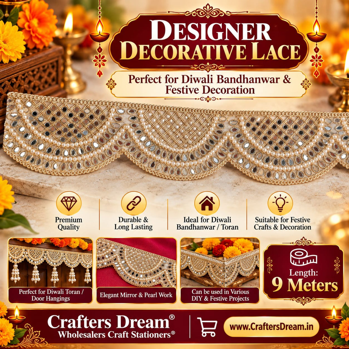 Designer Lace (No114) - 9metre