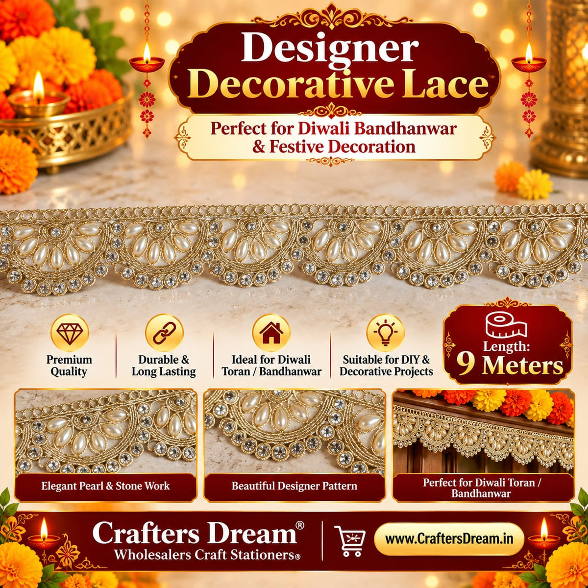 Designer Lace (No117) - 9metre