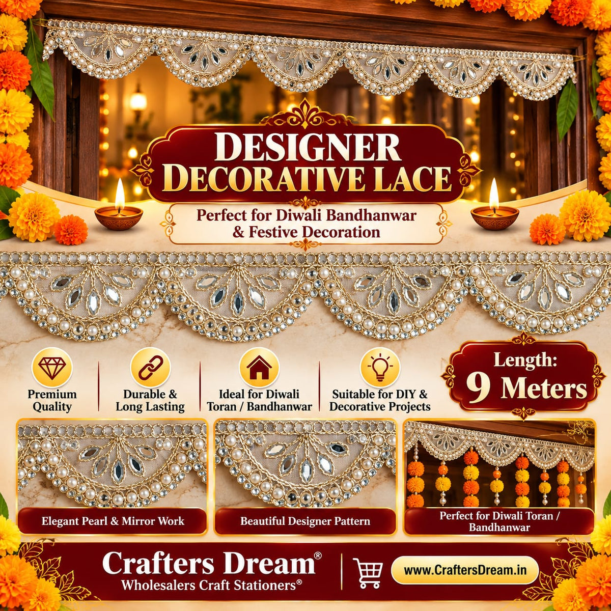 Designer Lace (No116) - 9metre
