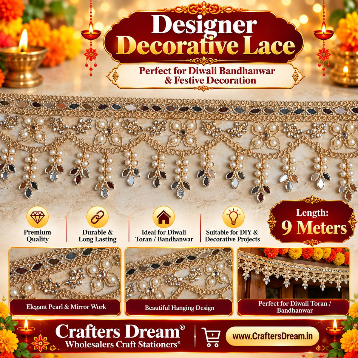 Designer Lace (No112) - 9metre