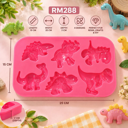 Dinosaur Silicon Mould (RM288) - 1pc