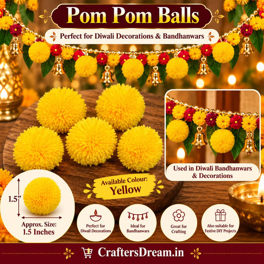 Pom Pom (1.5inch) - 50pc