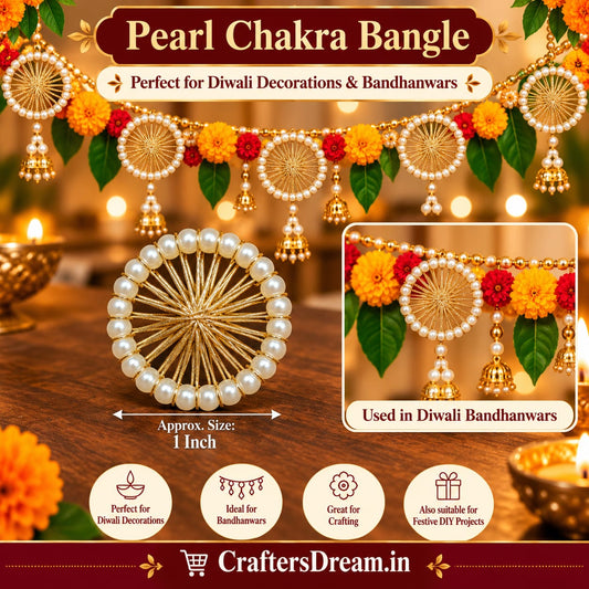 Pearl Chakra Bangle 1inch - 10pc