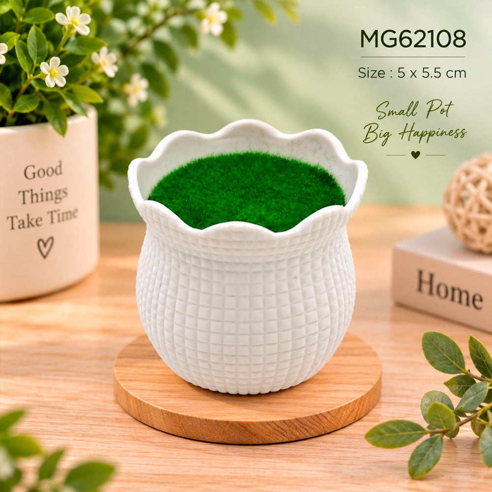 Decoration Flower Pot with Filler (MG62108) - 1pc