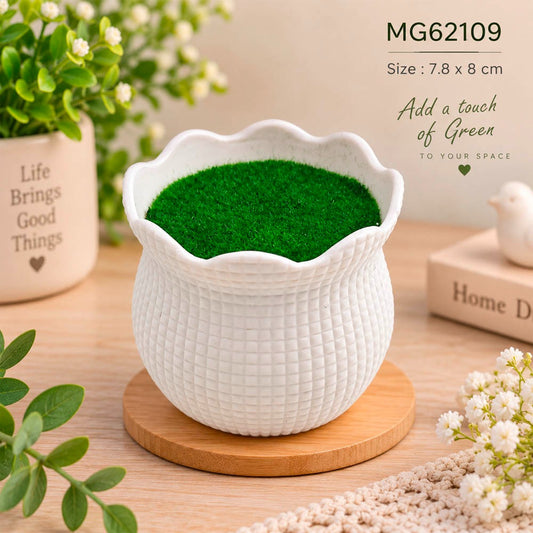 Decoration Flower Pot with Filler (MG62109) - 1pc