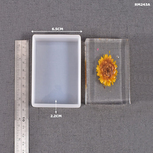 Silicone Rectangular Cubic Mould RM243B (6.5*8.5cm 22mm) - 1pc