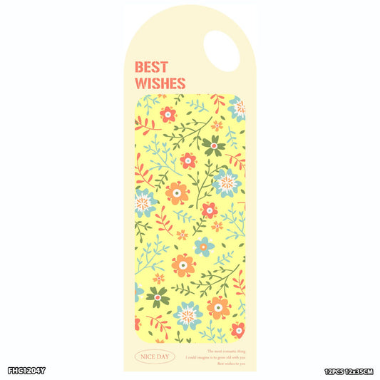 Flower Holder Card Yellow (FHC1204Y) - 12pc