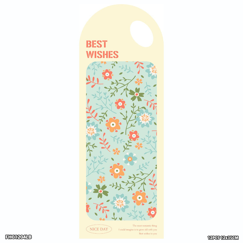 Flower Holder Card L Blue (FHC1204LB) - 12pc