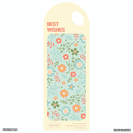 Flower Holder Card L Blue (FHC1204LB) - 12pc