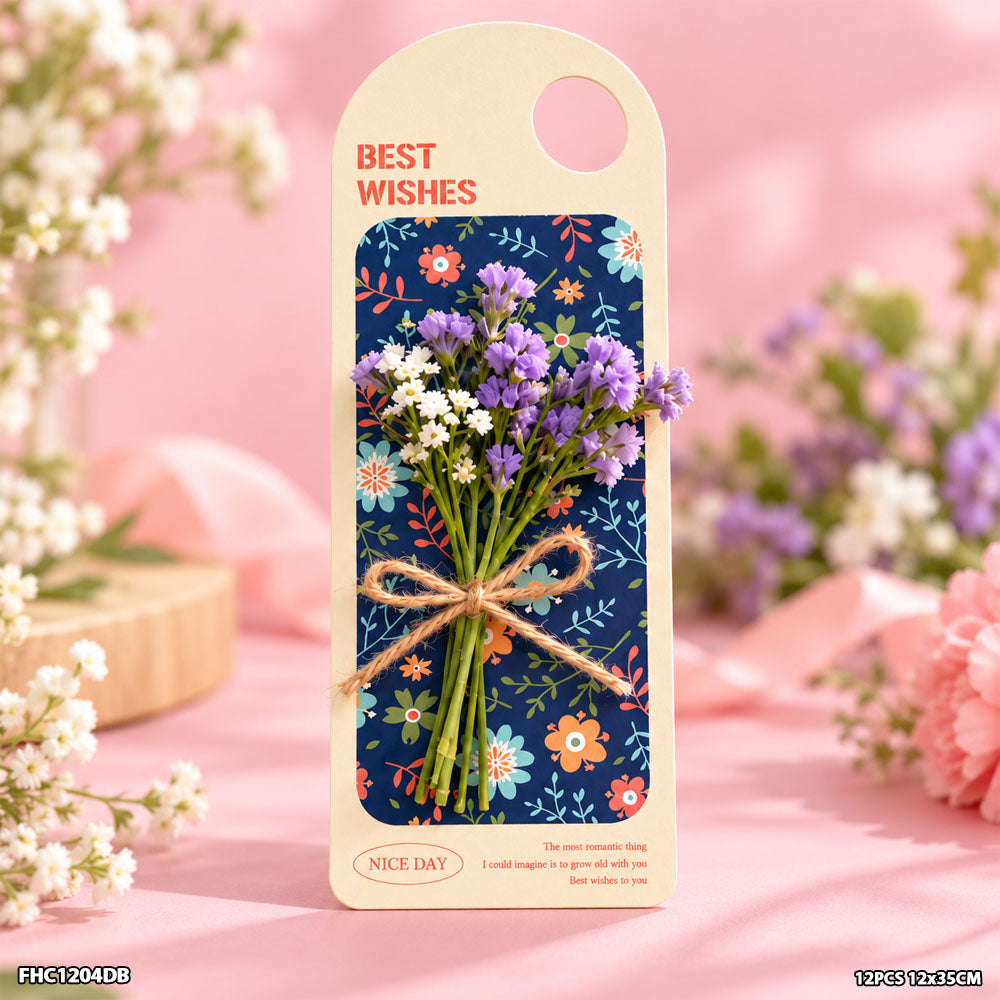 Flower Holder Card Blue (FHC1204DB) - 12pc