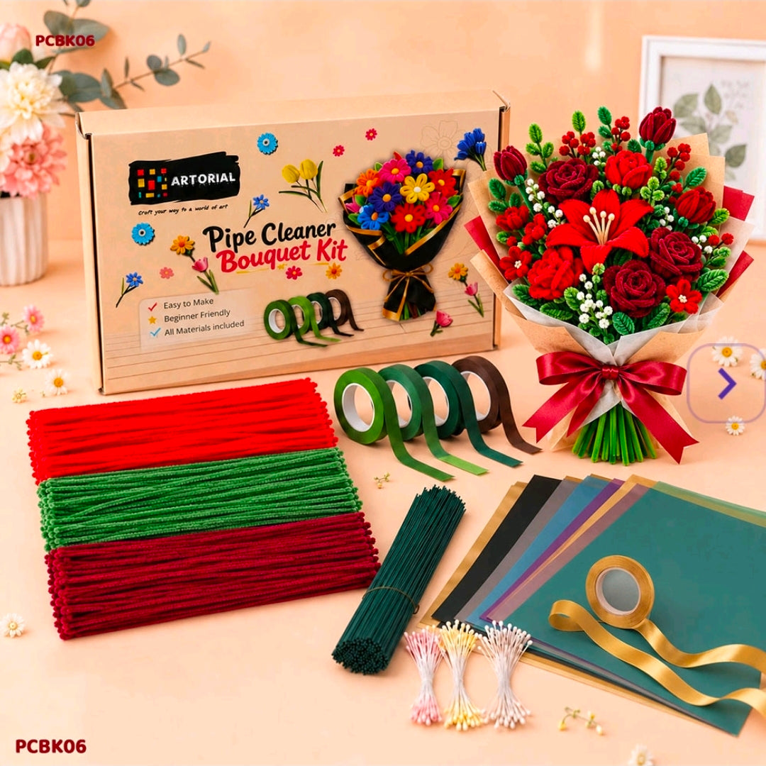 DIY Pipe Cleaners Bouquet Kit (PCBK06)