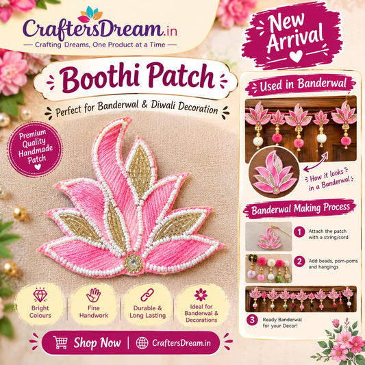 Lotus Buti Patches - 10pc