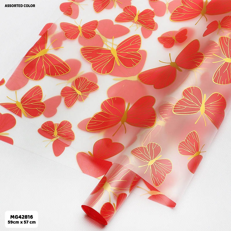 Wrapping Paper Plastic Sheet (MG42816) – 20Sheets