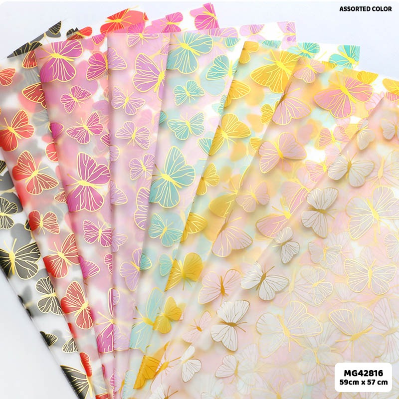 Wrapping Paper Plastic Sheet (MG42816) – 20Sheets