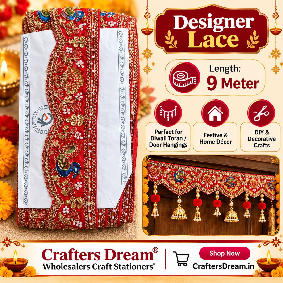 Designer Lace (No119) - 9metre