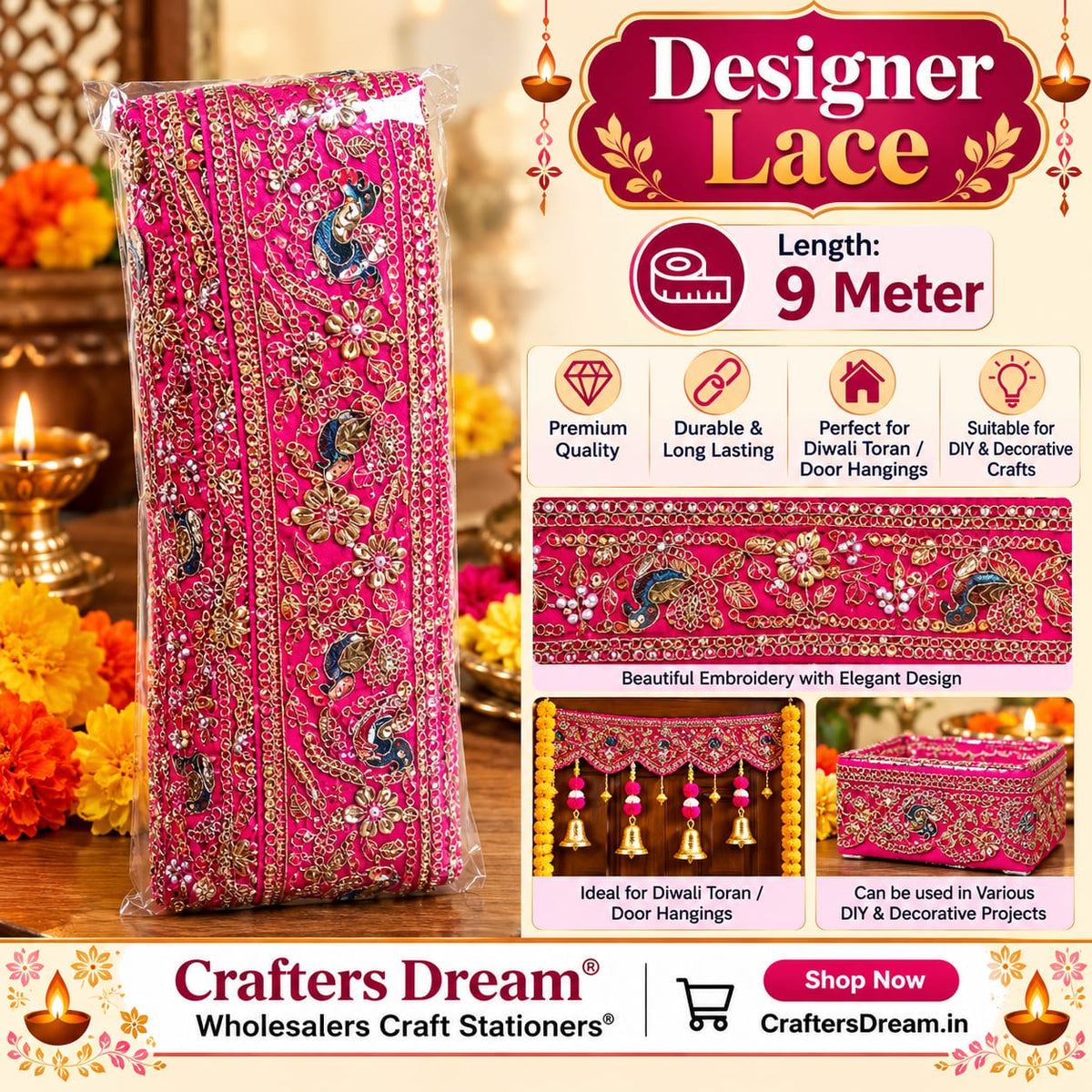 Designer Lace (No119) - 9metre