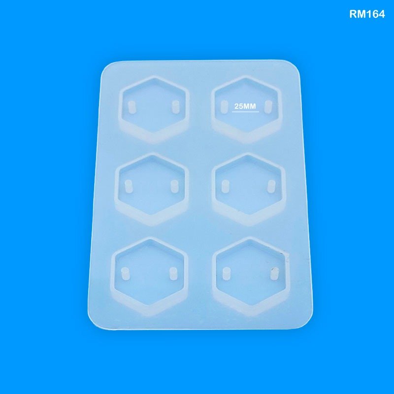 Rakhi Silicone Mould 6 Cavity Hexagon (RM164)