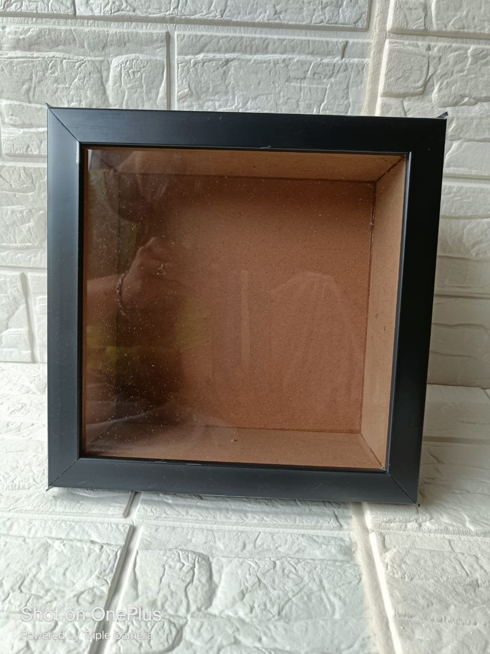 Shadow Box Glass Frame – 8*8 Inch (Black)
