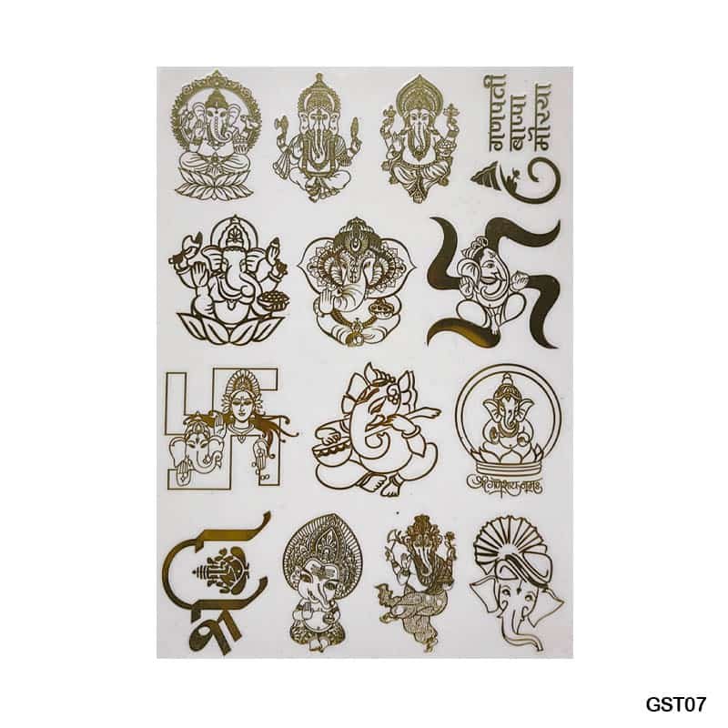 Gold Metal Sticker A4 (GST07)