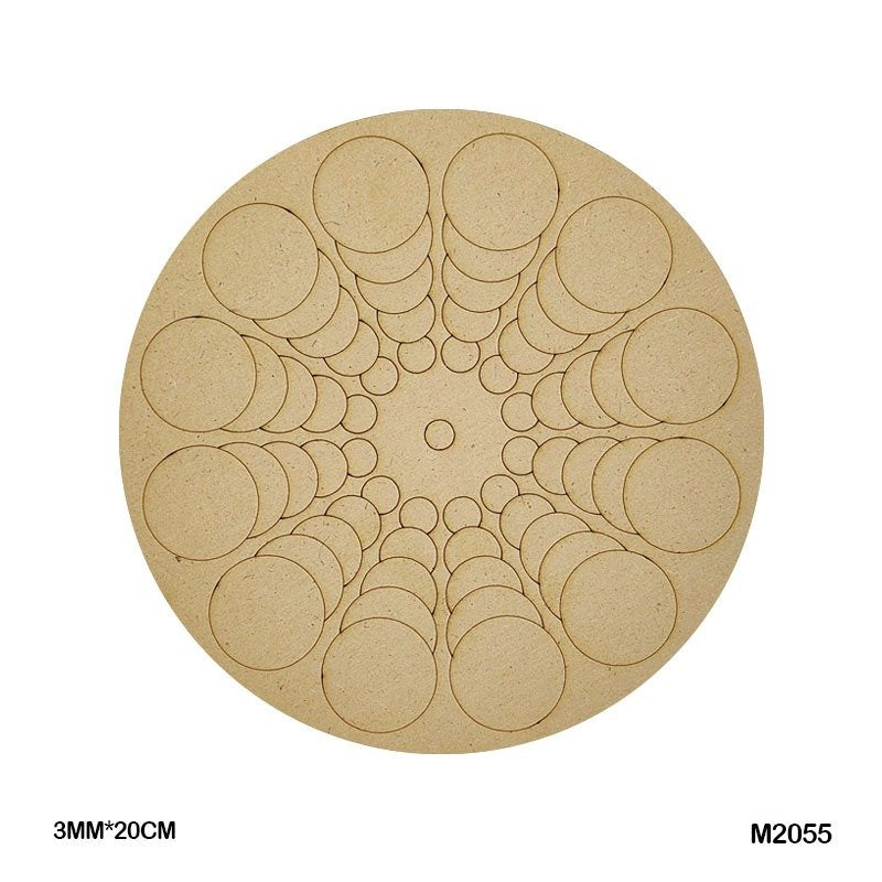 MDF Cutout Mandala Engrave (M2055) – 20CM