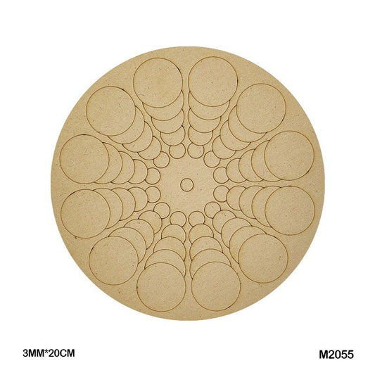 MDF Cutout Mandala Engrave (M2055) – 20CM