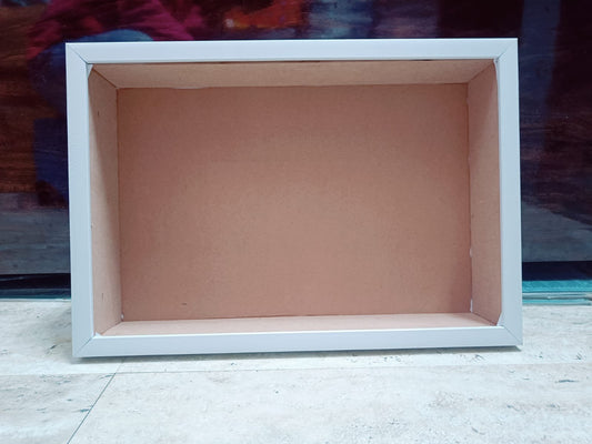Shadow Box Glass Frame – 12*18 inch (White)