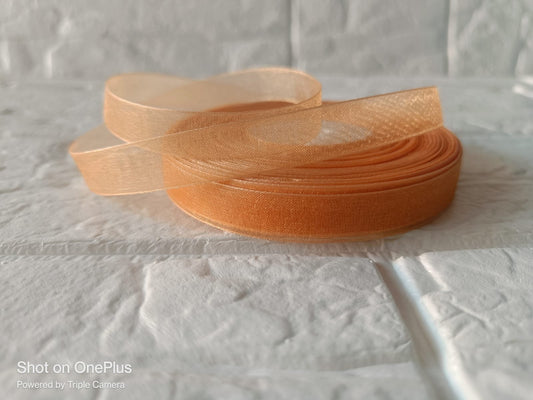 Light Brown Organza Ribbon – 1/2inch