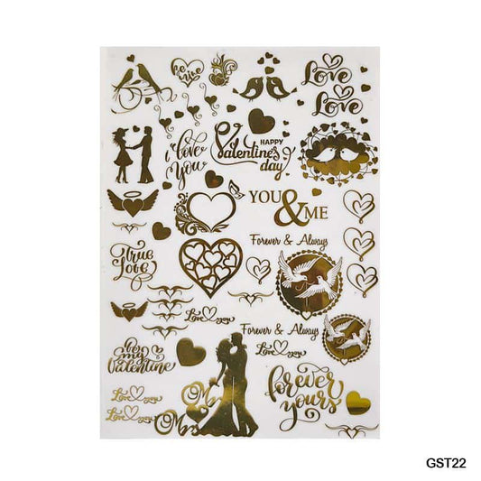 Gold Metal Sticker A4 (GST22)