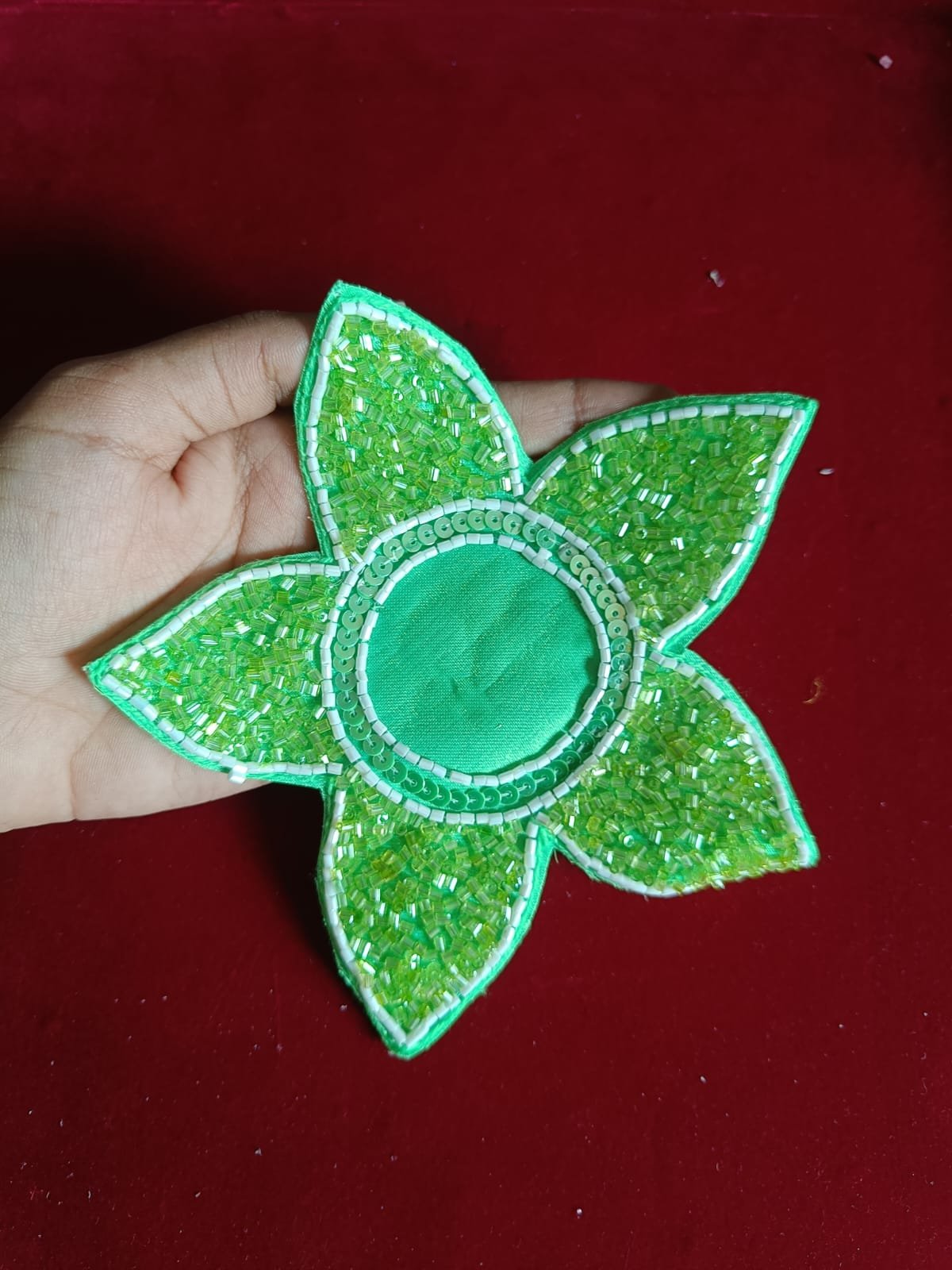 Round Flower Buti Patches - 10pc