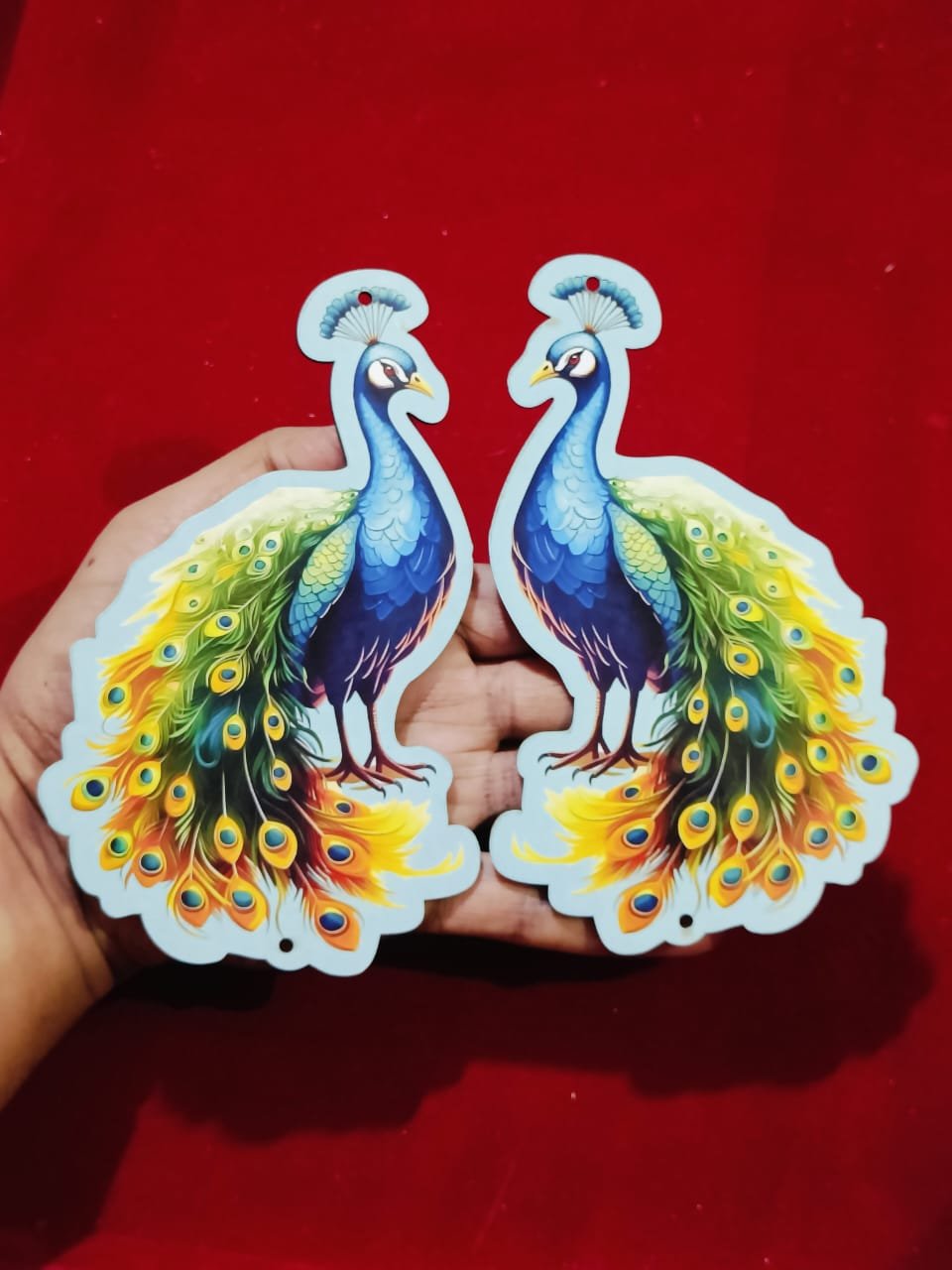MDF Peacock Cut Out (6inch) -1pair